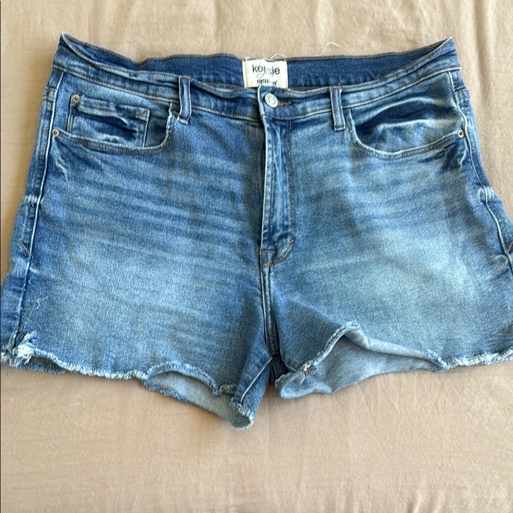 Kensie Blue Denim Women Shorts